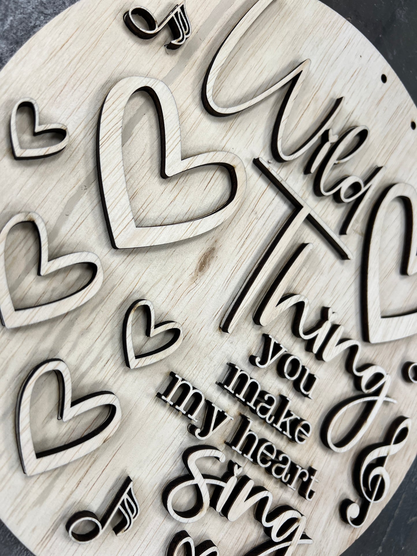 Wild Thing You Make My Heart Sign Door Hanger DIY