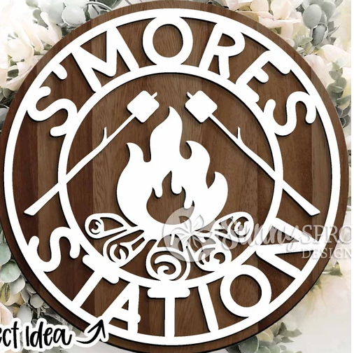 S'mores Station Door Hanger
