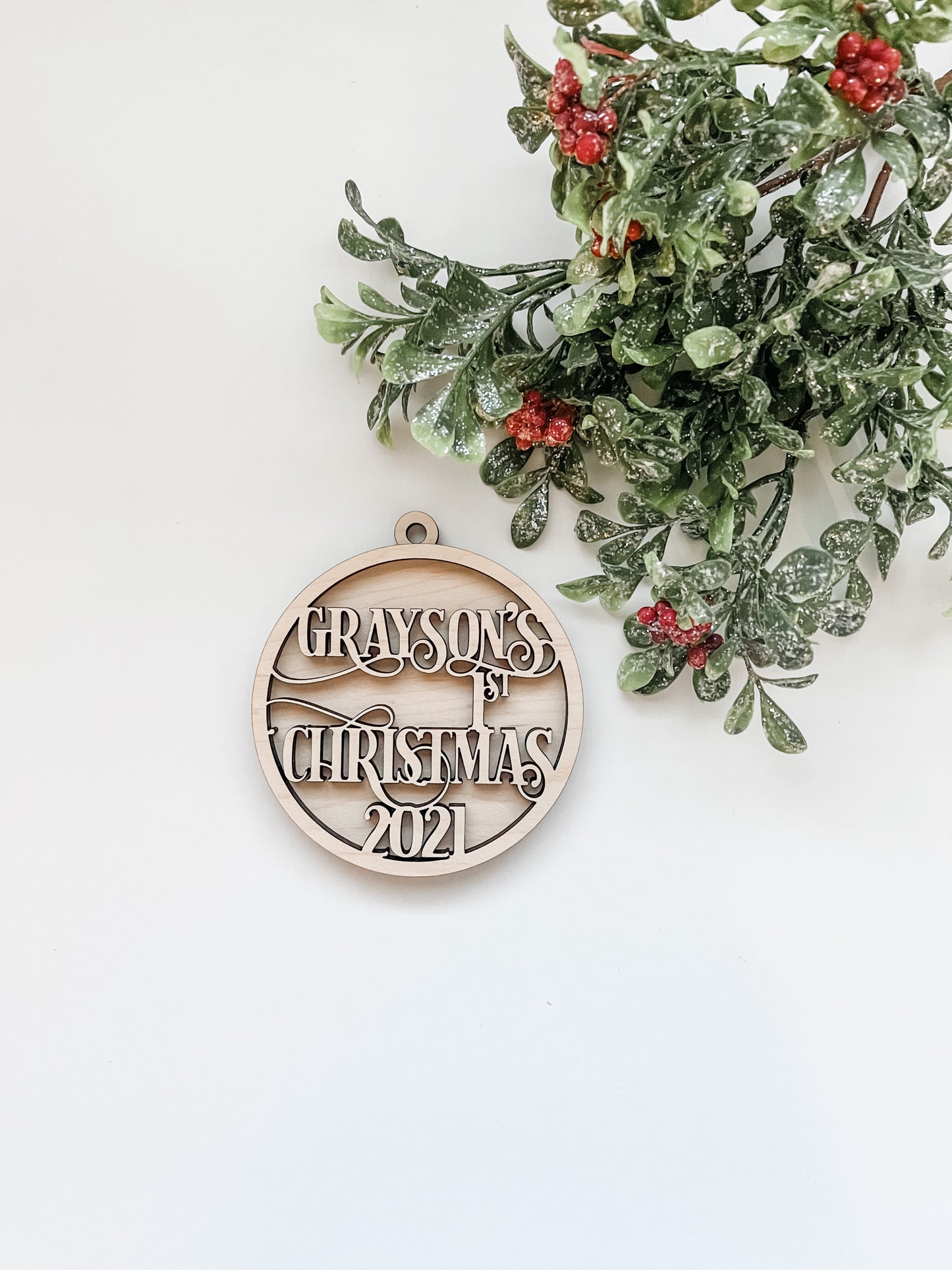 Custom Baby First Christmas Ornament
