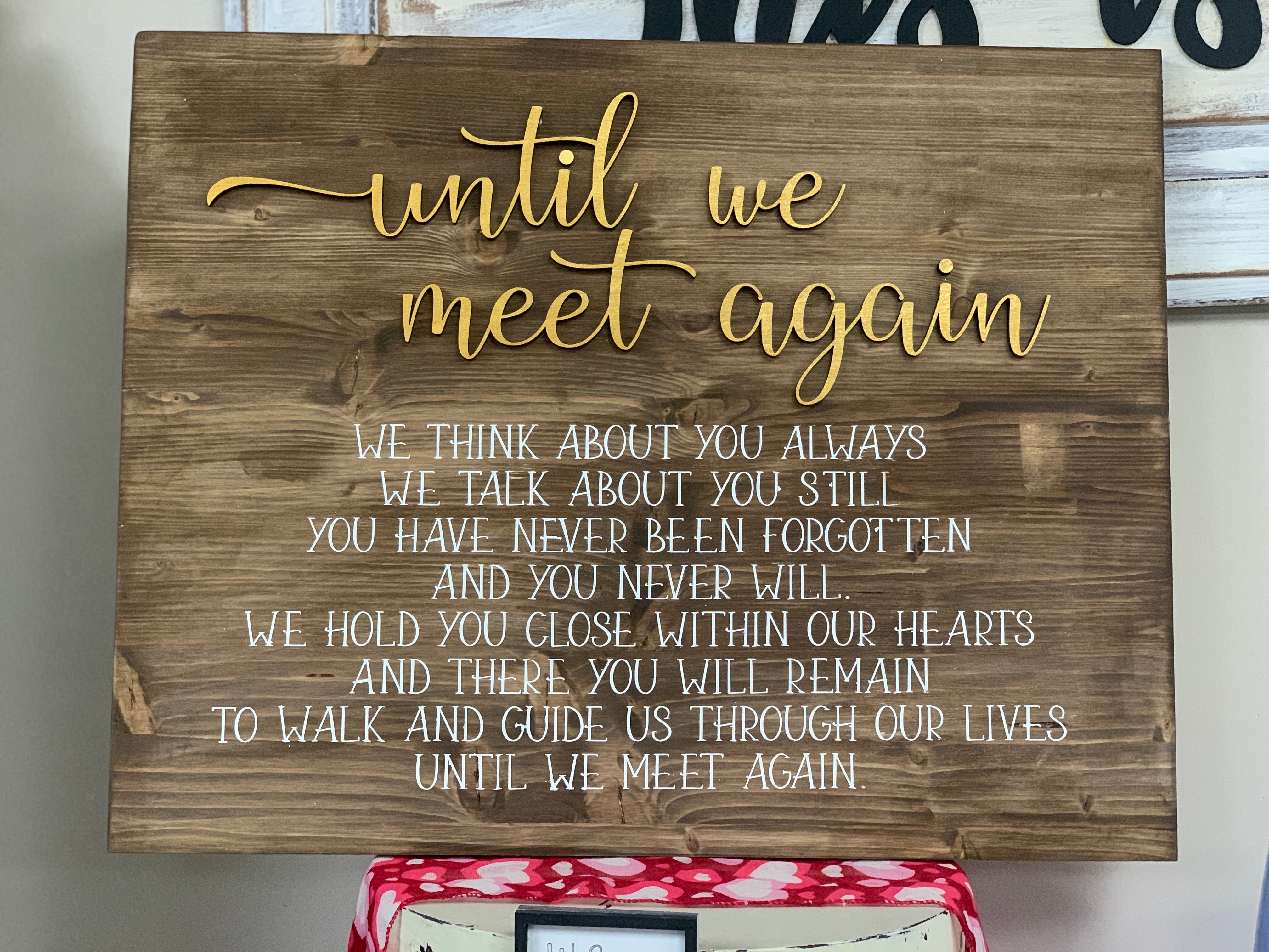 SVG Digital File: Until We Meet Again Laser and Vinyl File Wedding Dec ...