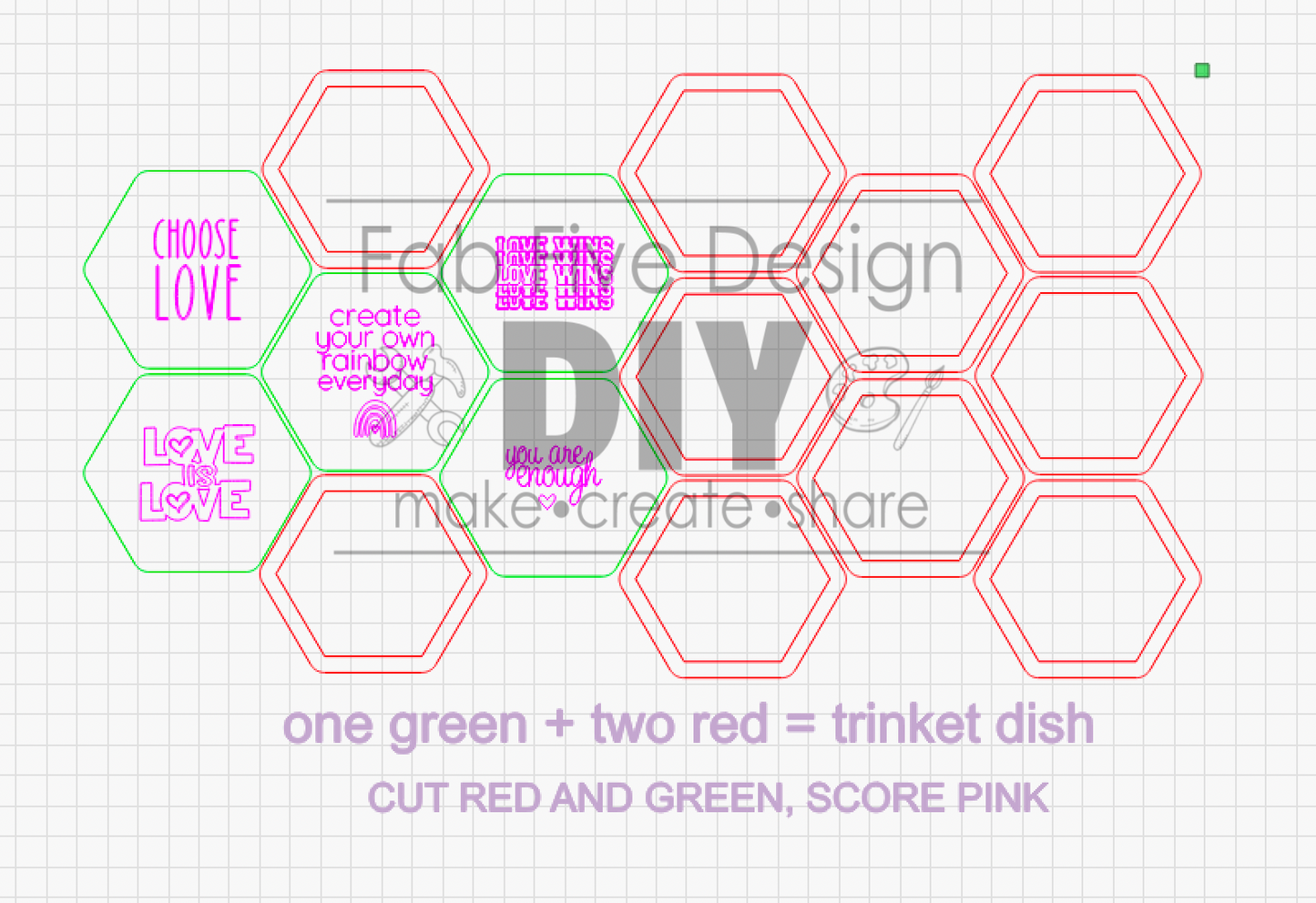 Love is Love PRIDE Trinket Dish SVG File Laser Ready Glowforge