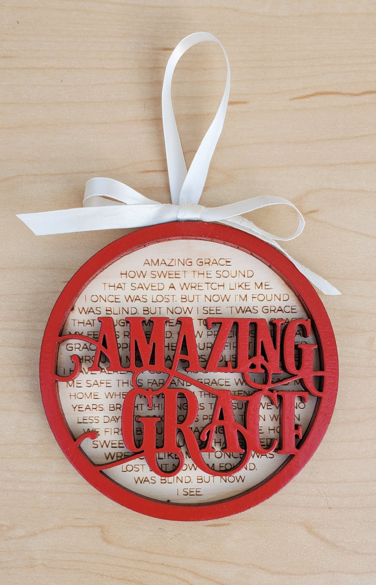 Amazing Grace Layered Ornament