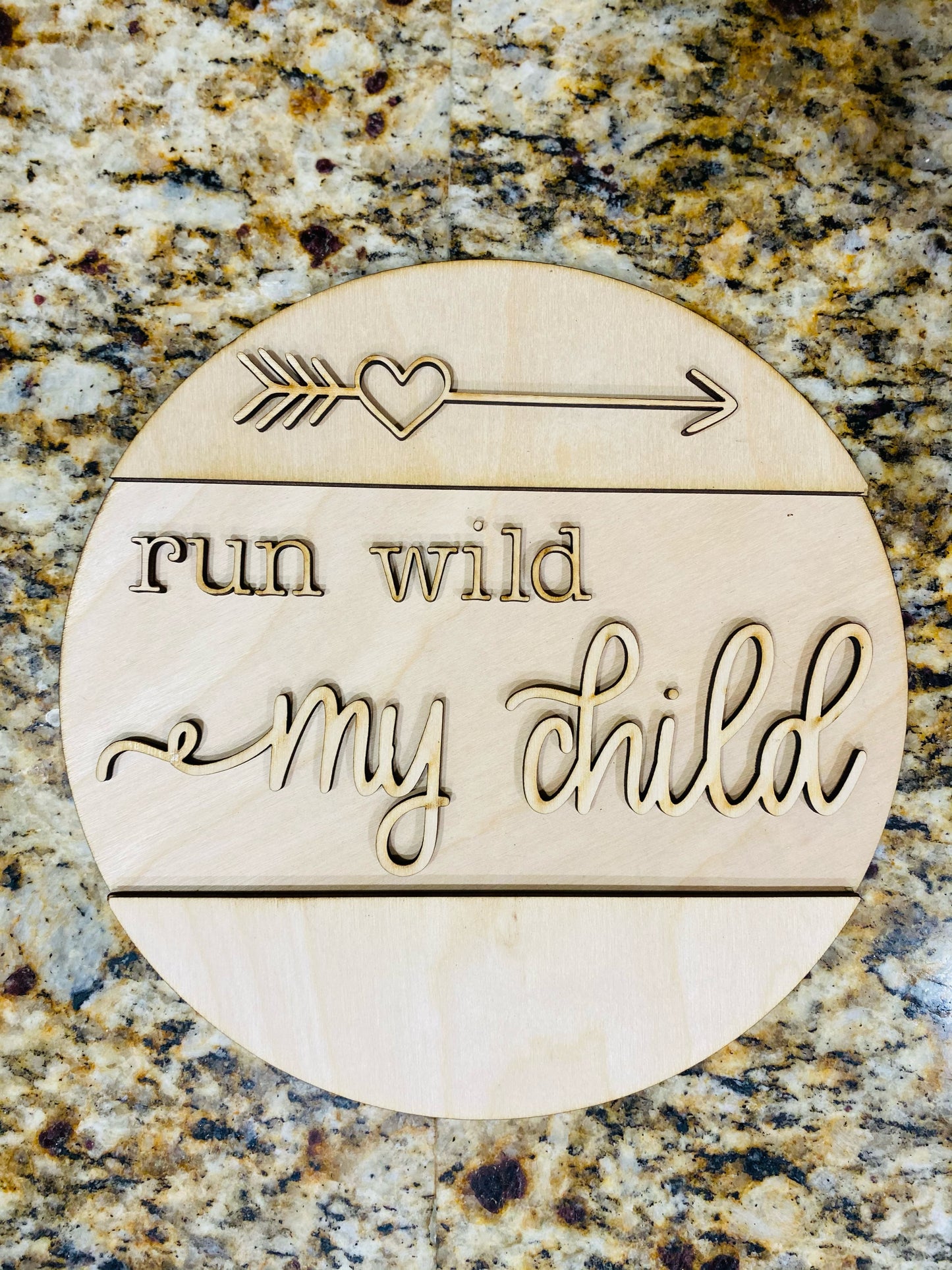 Set of 2 Rounds: Run WIld and Be Brave SVG File Laser Glowforge Ready