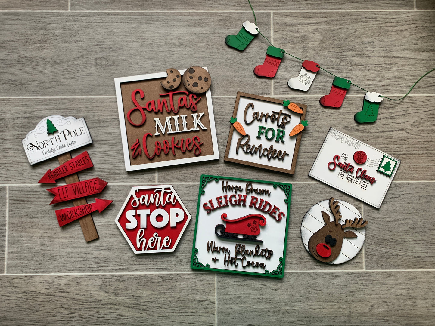 Santa Christmas Tiered Tray Kit