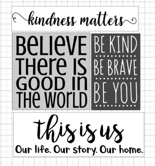Take Home DIY Wood Mini Signs: Kindness