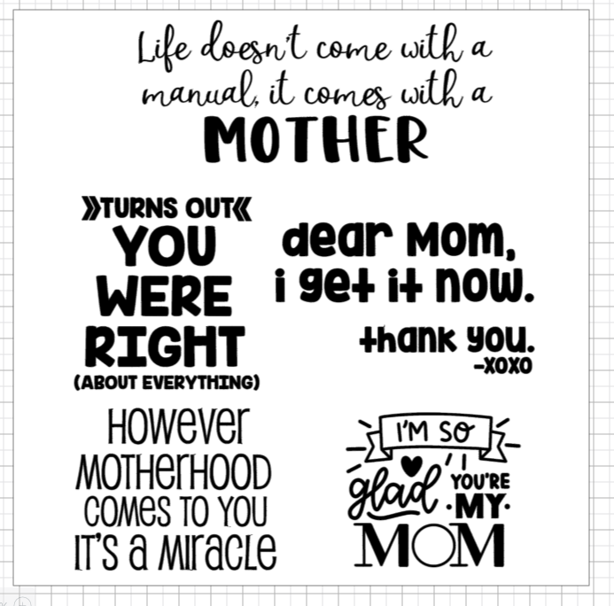 Take Home DIY Wood Mini Signs: Mother's Day Messages