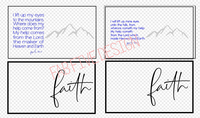 Layered Quotes: Faith: Mountains