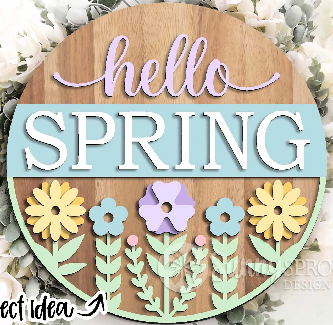 Hello Spring Flowers Growing Tall