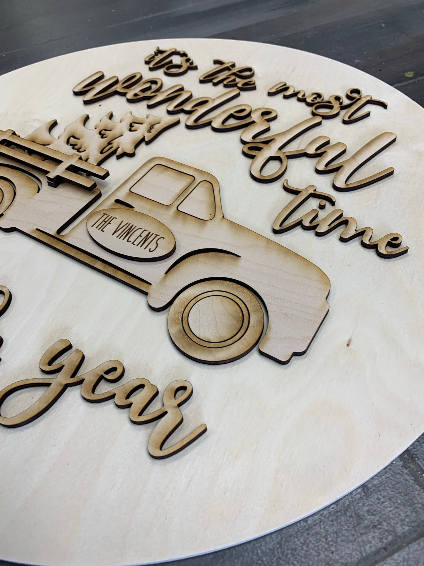 Christmas Truck Door Hanger