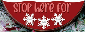 Santa Stop here for....Personalized Door Hanger (L & P)