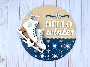 Hello Winter Ice Skates (L & P)
