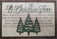Load image into Gallery viewer, Layered Christmas Carol: O Christmas Tree SVG Laser Ready FILE