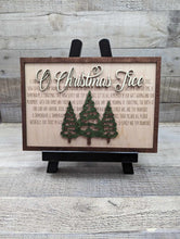 Load image into Gallery viewer, Layered Christmas Carol: O Christmas Tree SVG Laser Ready FILE