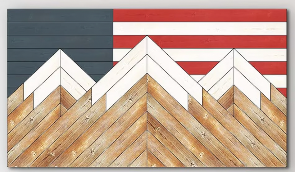 American Flag Mountain Quilt