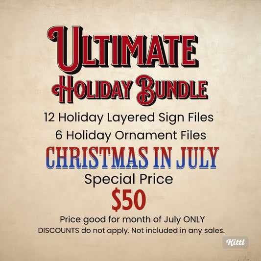 Ultimate Holiday Bundle Laser Ready SVG Files Glowforge Laser Engravers