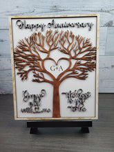 Load image into Gallery viewer, Happy Anniversary Tree Grow Old with Me SVG Laser Ready File