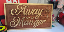 Load image into Gallery viewer, Away in a Manger: Laser Cut Wood Wall Decor