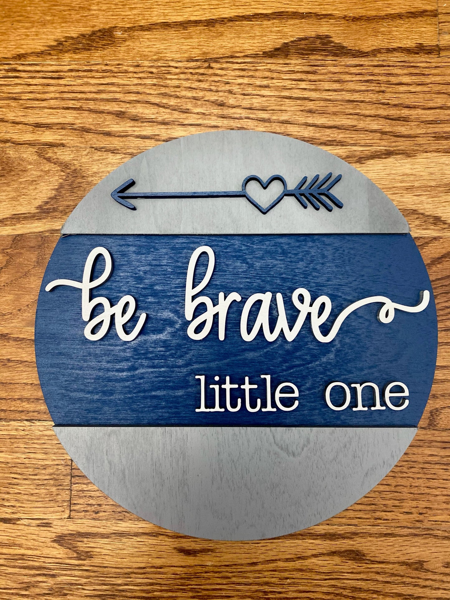 Run Wild and Be Brave Set of Round Wall Decor