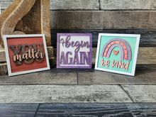 Load image into Gallery viewer, 12 Days of Inspiration: Layered Mini Signs SVG Laser Ready