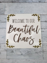 Load image into Gallery viewer, Welcome to our Beautiful Chaos Laser Ready SVG File Glowforge