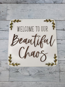 Welcome to our Beautiful Chaos Laser Ready SVG File Glowforge