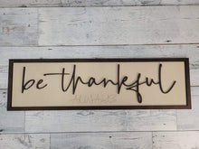 Load image into Gallery viewer, Layered Fall Thanksgiving Thankful Grateful DUO SVG Home Decor Shelf Sitter Sign