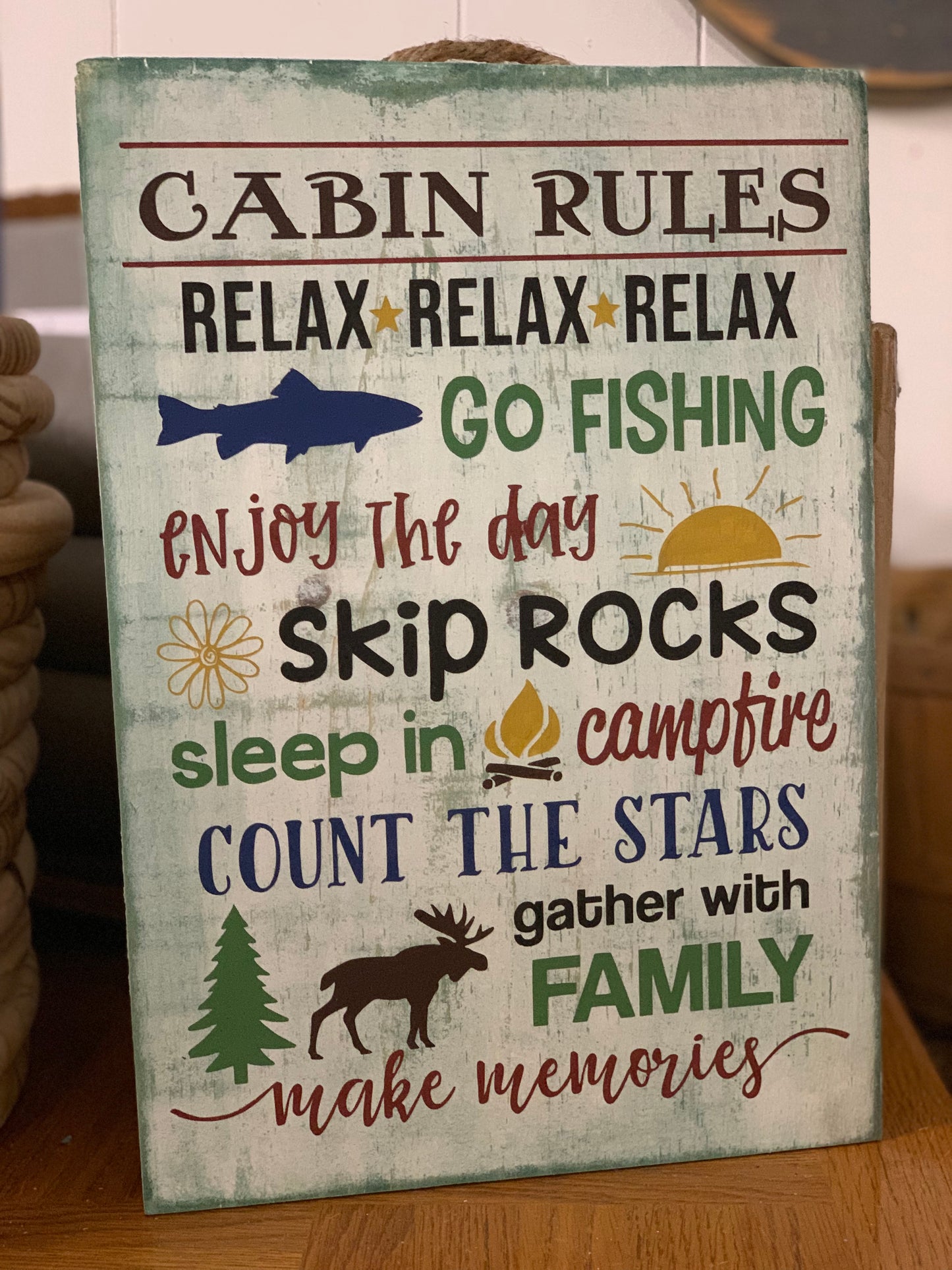 Cabin Rules: Word Art