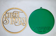 Load image into Gallery viewer, Christmas Ornament SVG File Glowforge Ready Laser: Christ is Born Psalm 96:11