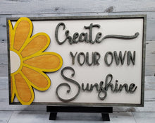 Load image into Gallery viewer, Create Your Own Sunshine SVG Layered Sign with Daisy Glowforge Ready