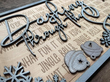 Load image into Gallery viewer, Dashing Through the Snow: Laser Cut Wood Wall Decor