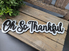 Load image into Gallery viewer, Autumn Fall Layered Phrases Laser Ready Files  SVG Words for Fall Dinner Plates Thanksgiving Harvest Blessed Thankful Grateful