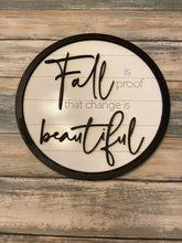 Load image into Gallery viewer, Love Fall Round Sign Duo Shiplap SVG Glowforge Laser Ready File