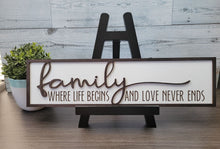 Load image into Gallery viewer, Family Where Life Begins and Love Never Ends SVG Laser Ready File