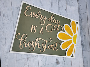 Every Day is a Fresh Start SVG Laser Ready File