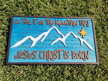 Load image into Gallery viewer, Layered Christmas Carol: Go Tell it on the Mountain Jesus Christ is Born SVG FILE Laser Cut Glowforge