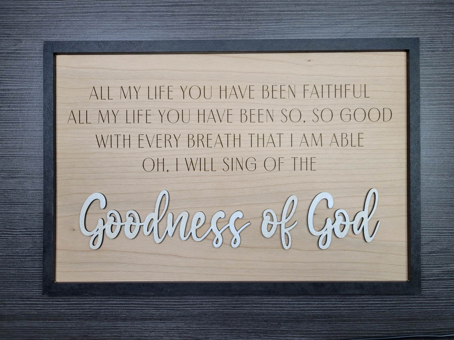 Goodness of God SVG Laser File Glowforge