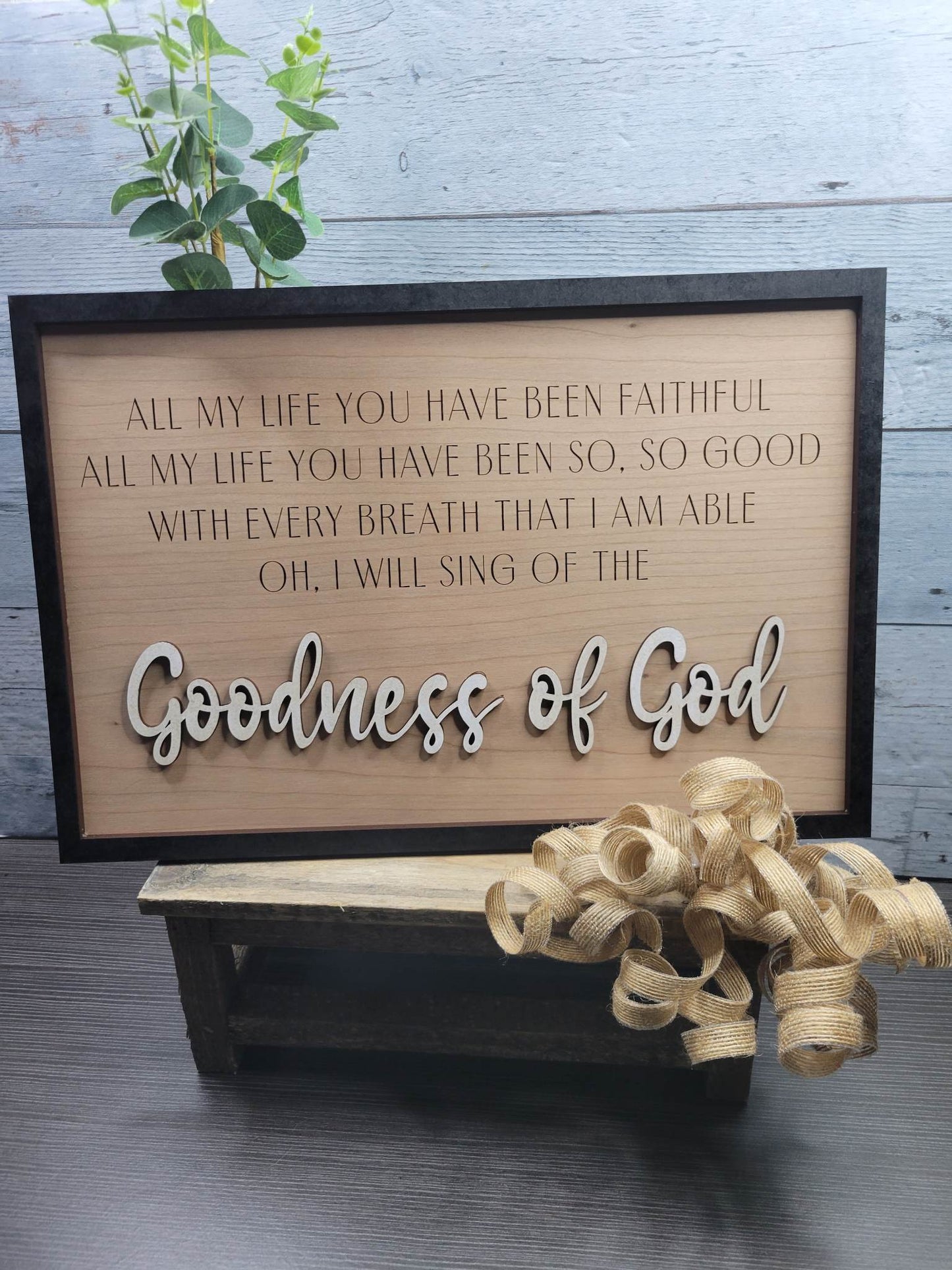 Goodness of God SVG Laser File Glowforge