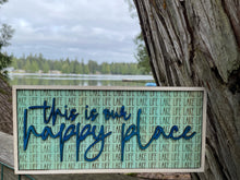 Load image into Gallery viewer, Happy Place Bundle of Cutout Words, w/ frame, SVG File FIVE files