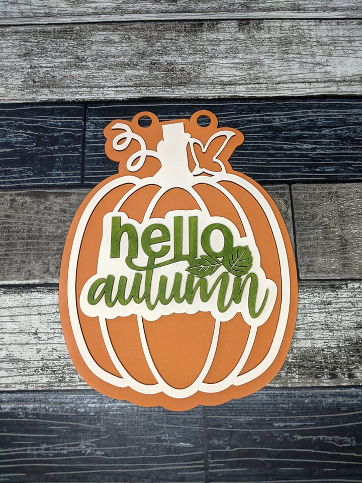 Hello Autumn Door Hanger
