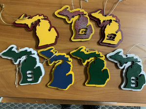 Michigan School Spirit Ornaments