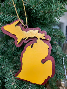 Michigan School Spirit Ornaments