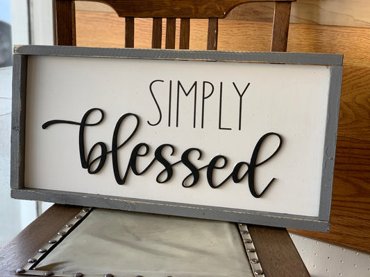 SVG Digital File: Simply Blessed