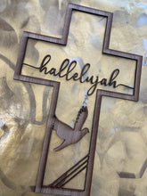 Load image into Gallery viewer, CROSS LAYERED: Hallelujah He is Risen Easter Glowforge Ready Laser FILE