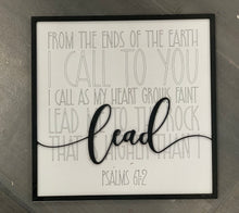 Load image into Gallery viewer, Layered Quotes: Lead Me to the Rock Psalms 61:2