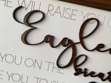 Load image into Gallery viewer, Layered Quote: Eagles&#39; Wings SVG Laser File GLOWFORGE ready