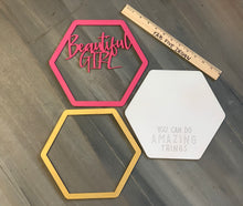 Load image into Gallery viewer, Layered Sign: Beautiful Girl You Can Do Amazing Things SVG File Laser Glowforge