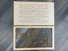 Load image into Gallery viewer, Layered Quote: Holy, Holy, Holy, Lord God Almighty SVG Laser File Glowforge