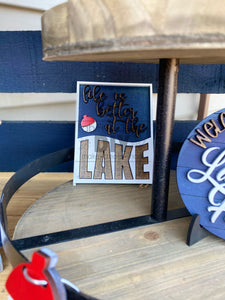 Lake Life Tiered Tray