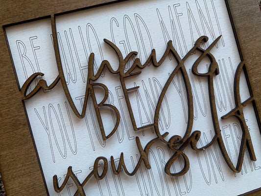 Layered Quote: You Will Set the World on Fire SVG Laser Ready File