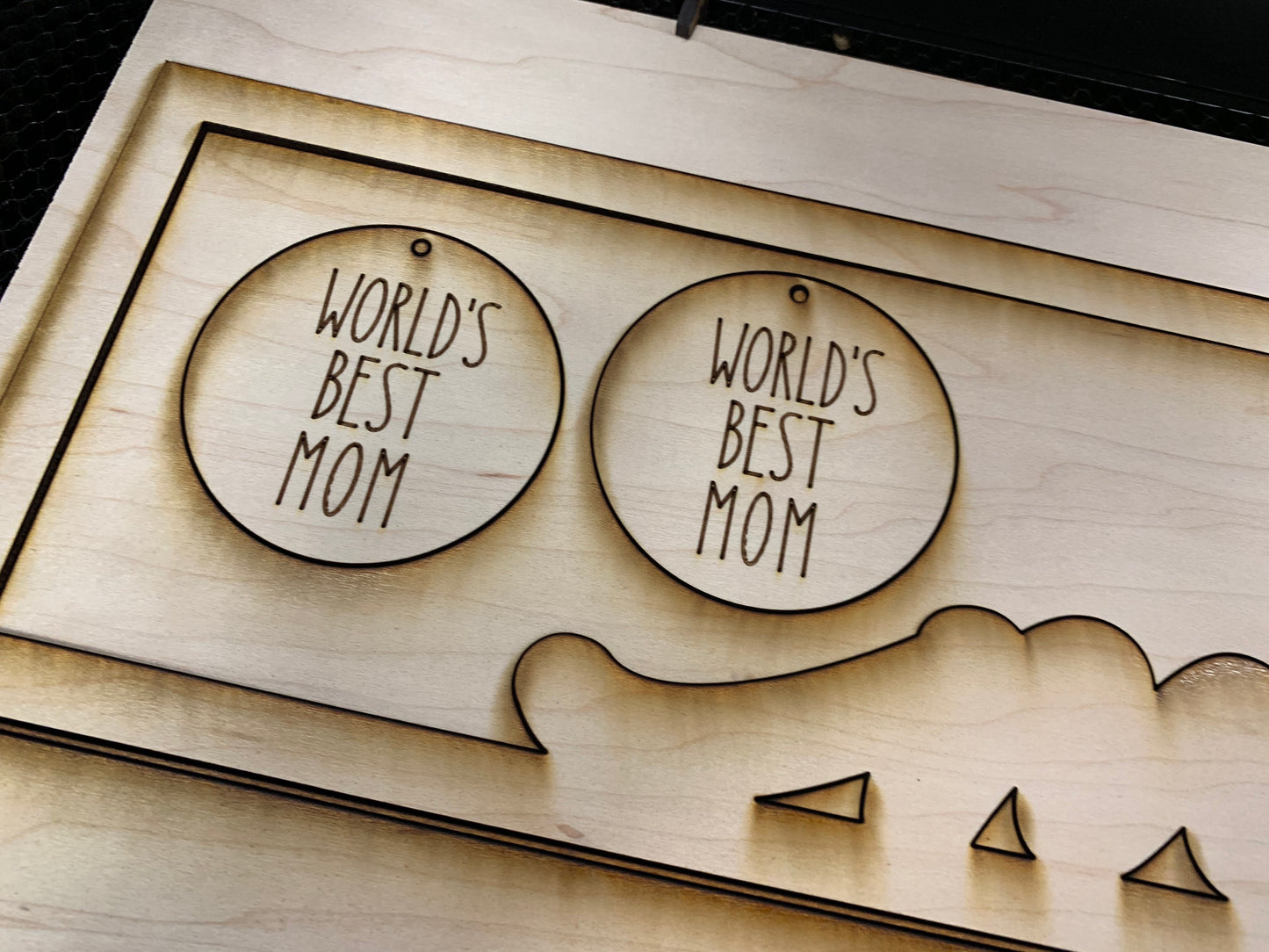 Layered Sign: Mother: Life Instruction Manual SVG File Laser Glowforge